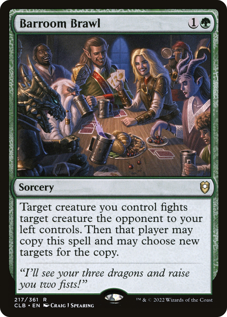 Barroom Brawl (217) [Commander Legends: Battle for Baldur's Gate] foil - Deck Out Gaming