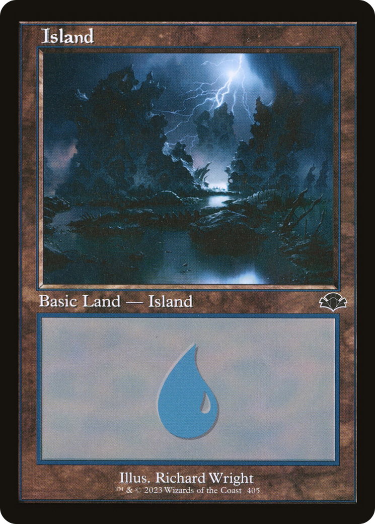 Island (405) (Retro Frame) (405) [Dominaria Remastered] - Deck Out Gaming
