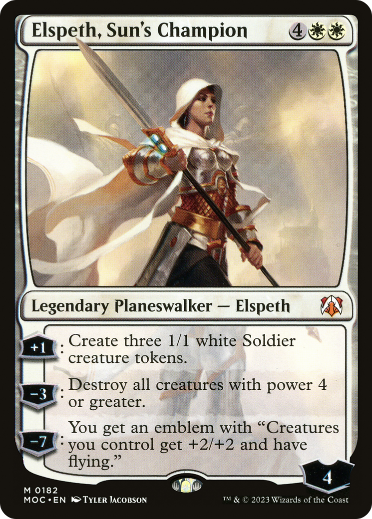 Elspeth, Sun's Champion (182) [March of the Machine Commander] - Deck Out Gaming