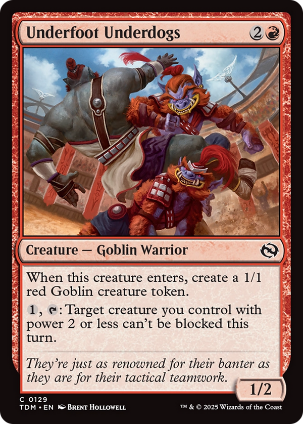 Underfoot Underdogs (129) [Tarkir: Dragonstorm] foil - Deck Out Gaming