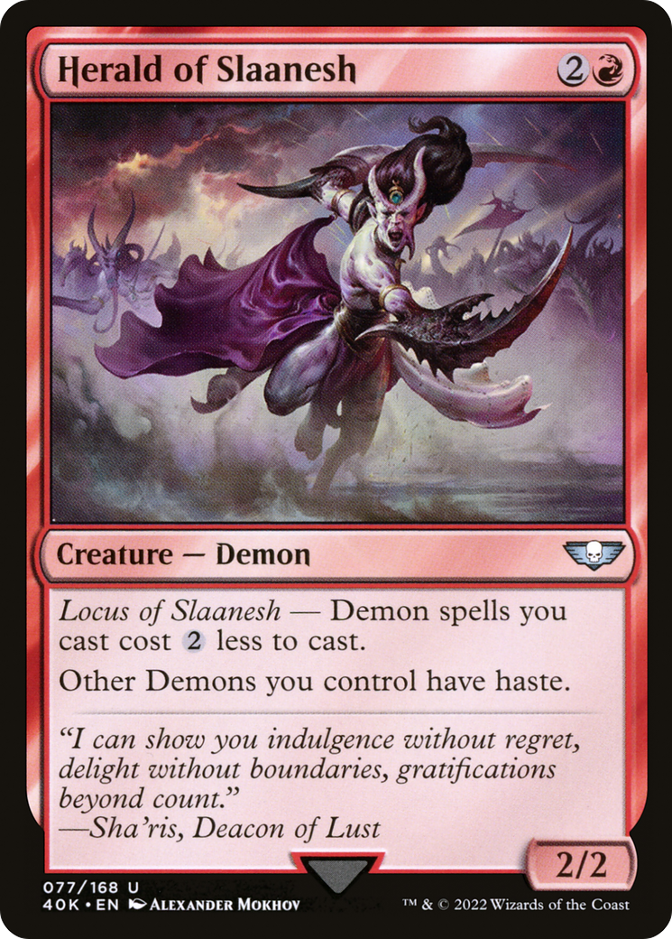 Herald of Slaanesh (77) [Universes Beyond: Warhammer 40,000] - Deck Out Gaming