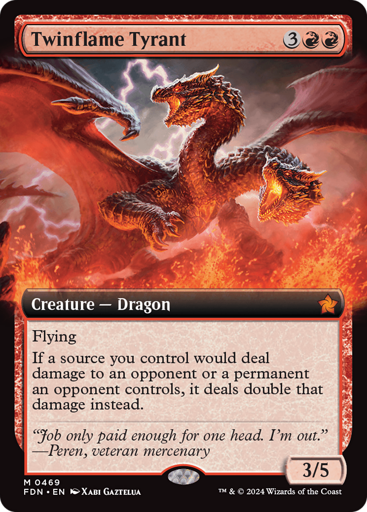 Twinflame Tyrant (Extended Art) (469) [Foundations] - Deck Out Gaming