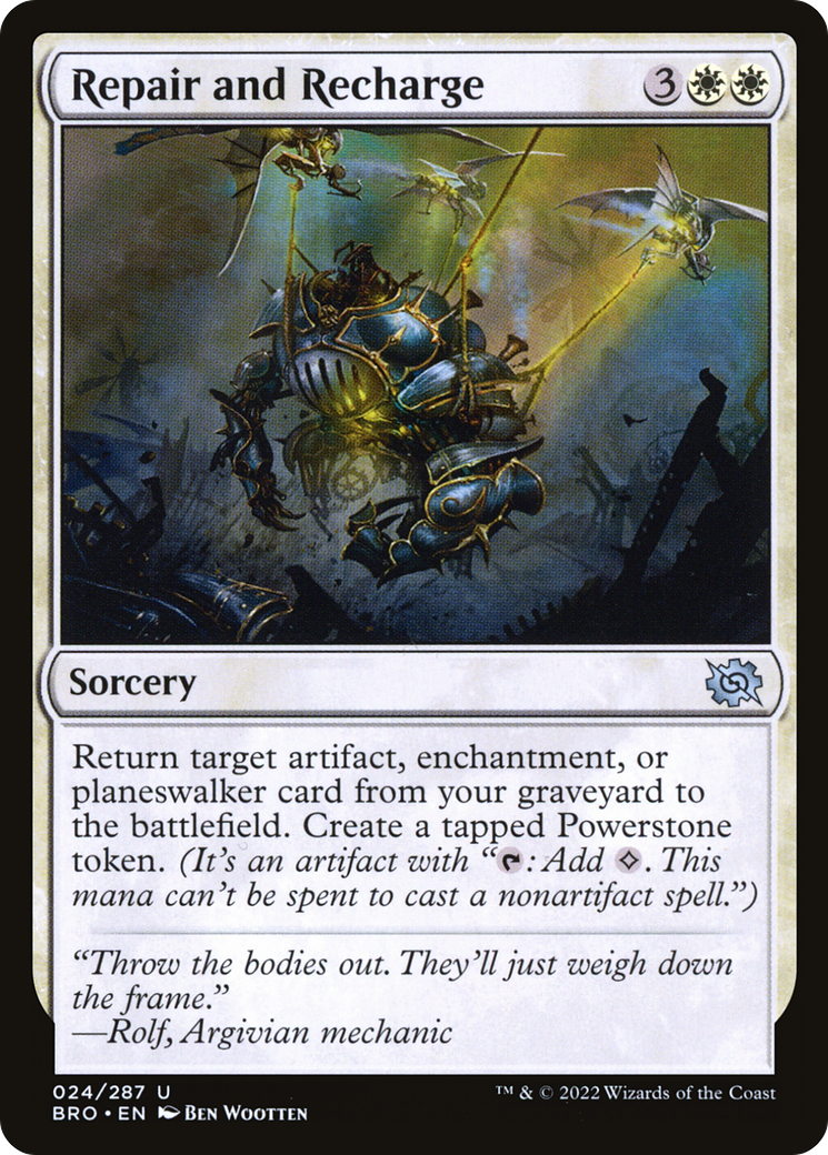 Repair and Recharge (24) [The Brothers' War] foil - Deck Out Gaming