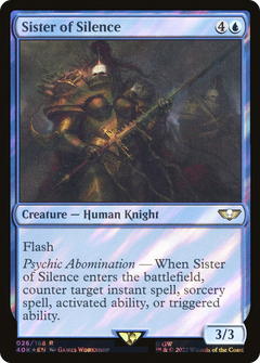 Sister of Silence (Surge Foil) (26) [Warhammer 40,000 Commander] foil - Deck Out Gaming