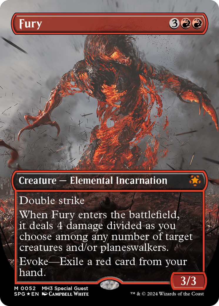 Fury (Borderless) (Textured Foil) (52) [Special Guests] foil - Deck Out Gaming