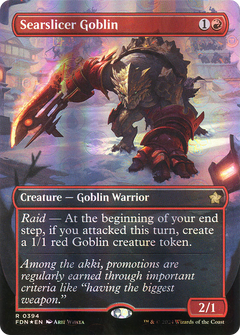 Searslicer Goblin (Borderless) (Mana Foil) (394) [Foundations] foil - Deck Out Gaming
