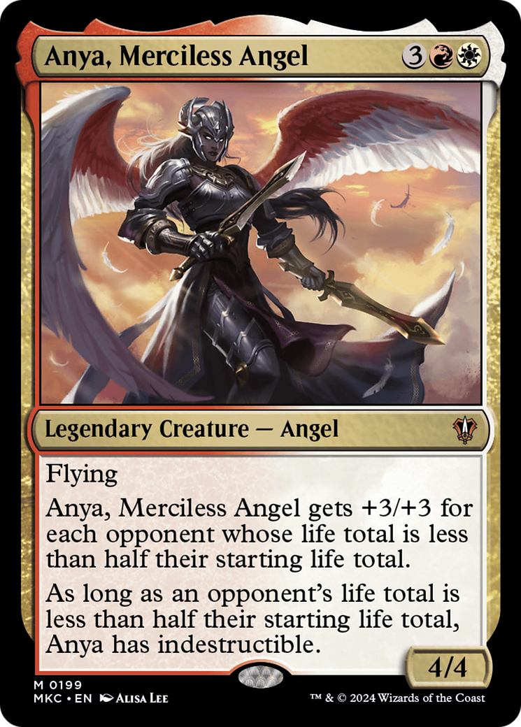 Anya, Merciless Angel (199) [Murders at Karlov Manor Commander] - Deck Out Gaming