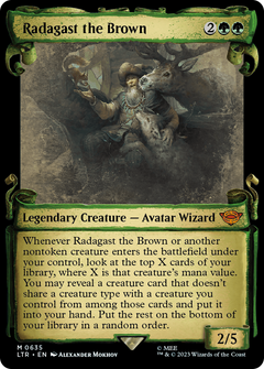 Radagast the Brown (Showcase Scrolls) (635) [The Lord of the Rings: Tales of Middle-earth] foil - Deck Out Gaming