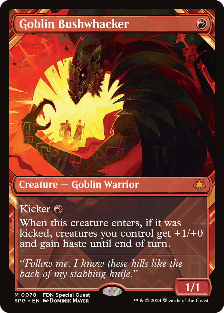 Goblin Bushwhacker (Showcase) (78) [Special Guests] foil - Deck Out Gaming