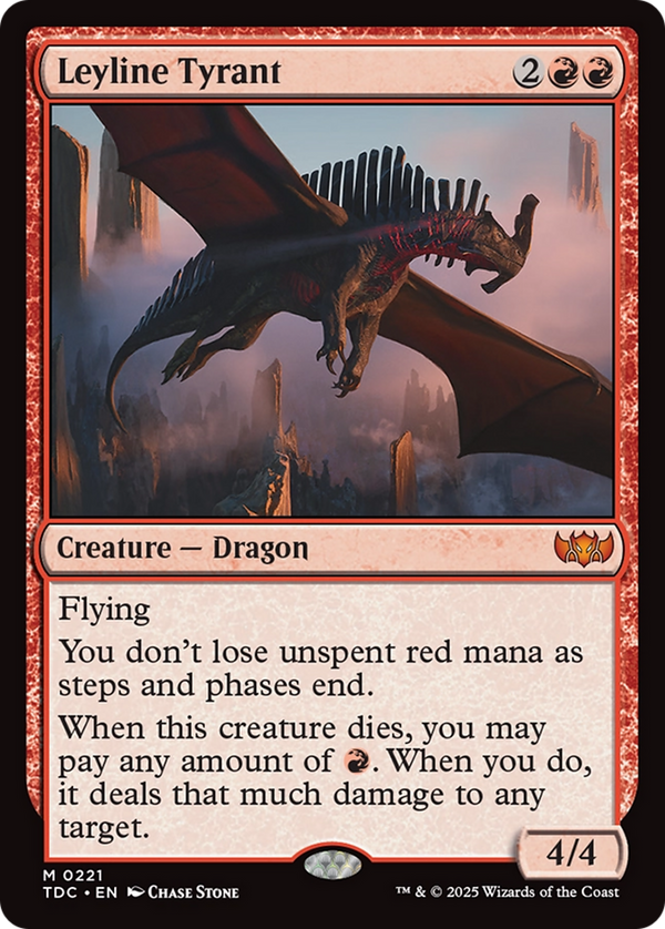 Leyline Tyrant (221) [Commander: Tarkir: Dragonstorm] - Deck Out Gaming