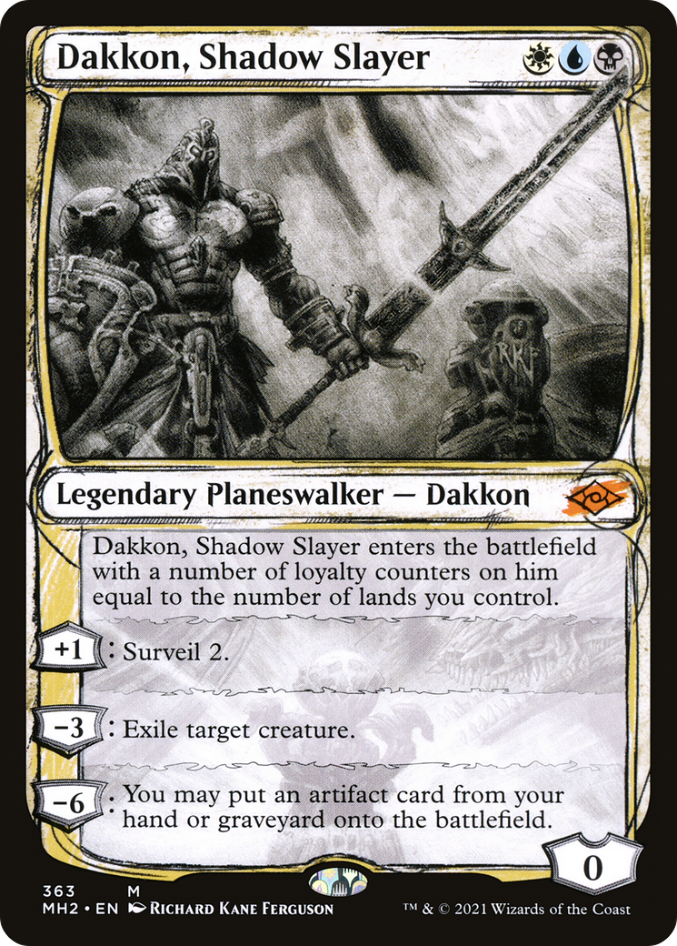 Dakkon, Shadow Slayer (Showcase) (363) [Modern Horizons 2] foil - Deck Out Gaming