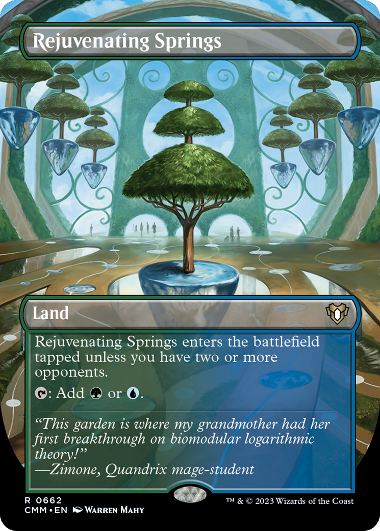 Rejuvenating Springs (Borderless) (662) [Commander Masters] foil - Deck Out Gaming