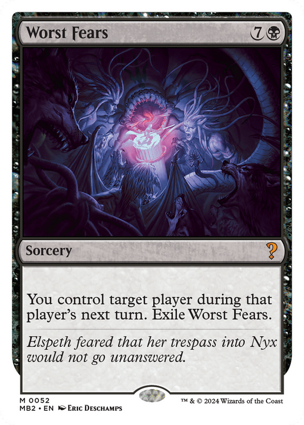 Worst Fears (White Border) (52) [Mystery Booster 2] - Deck Out Gaming