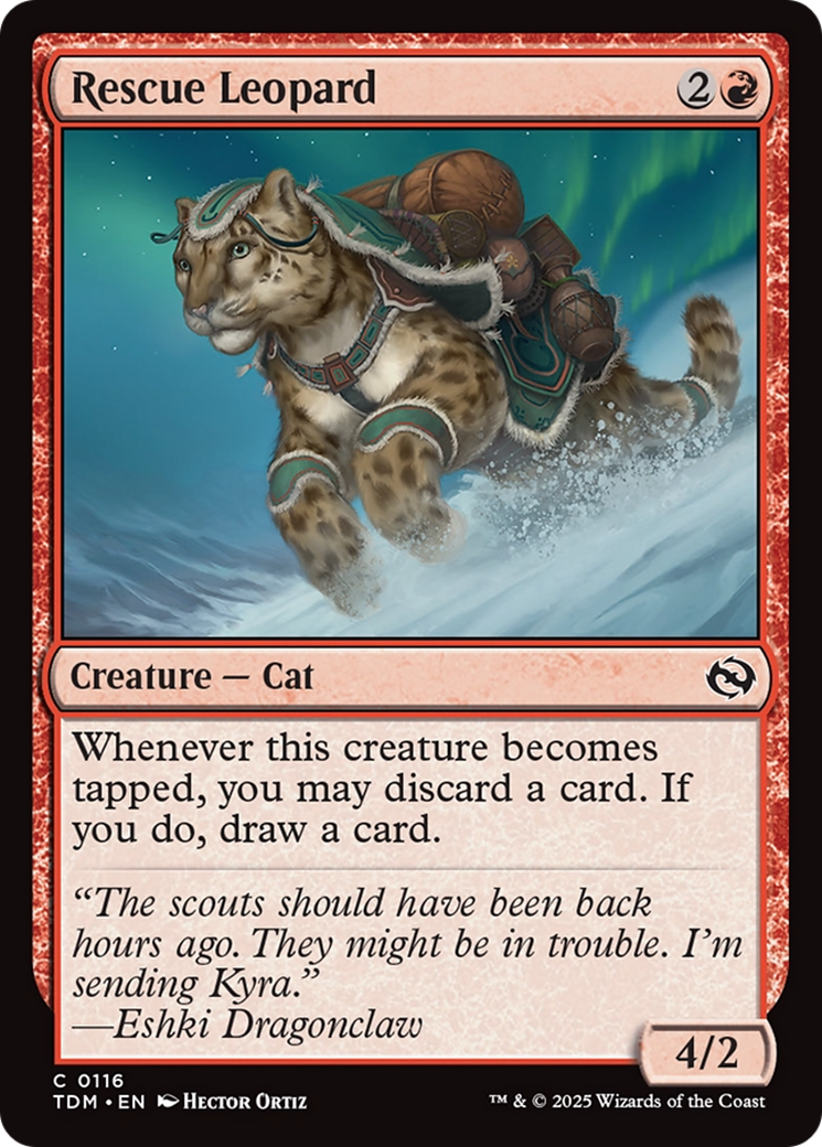 Rescue Leopard (116) [Tarkir: Dragonstorm] - Deck Out Gaming