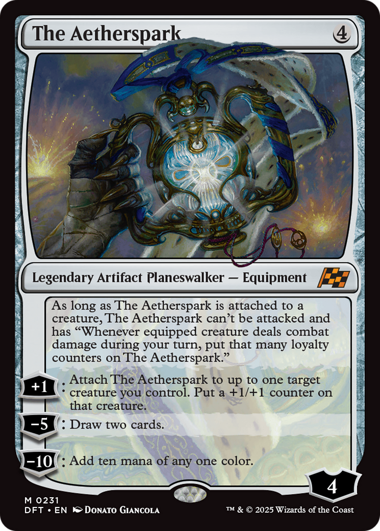 The Aetherspark (231) [Aetherdrift] foil - Deck Out Gaming