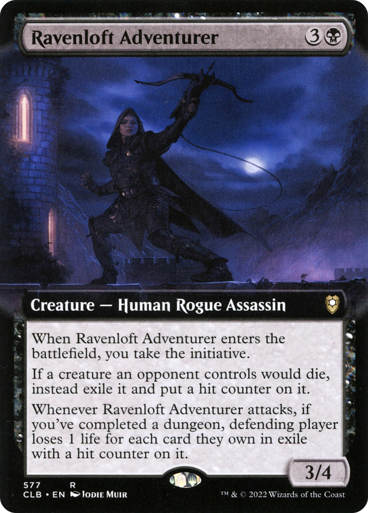 Ravenloft Adventurer (Extended Art) (577) [Commander Legends: Battle for Baldur's Gate] foil - Deck Out Gaming