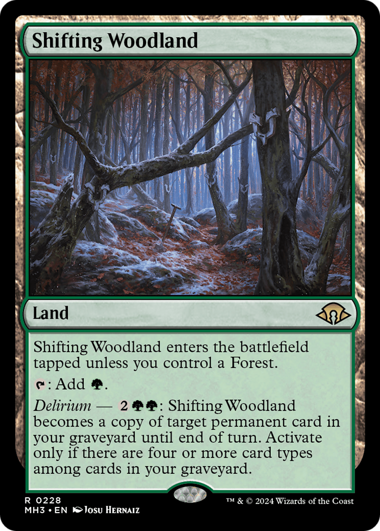 Shifting Woodland (228) [Modern Horizons 3] foil - Deck Out Gaming