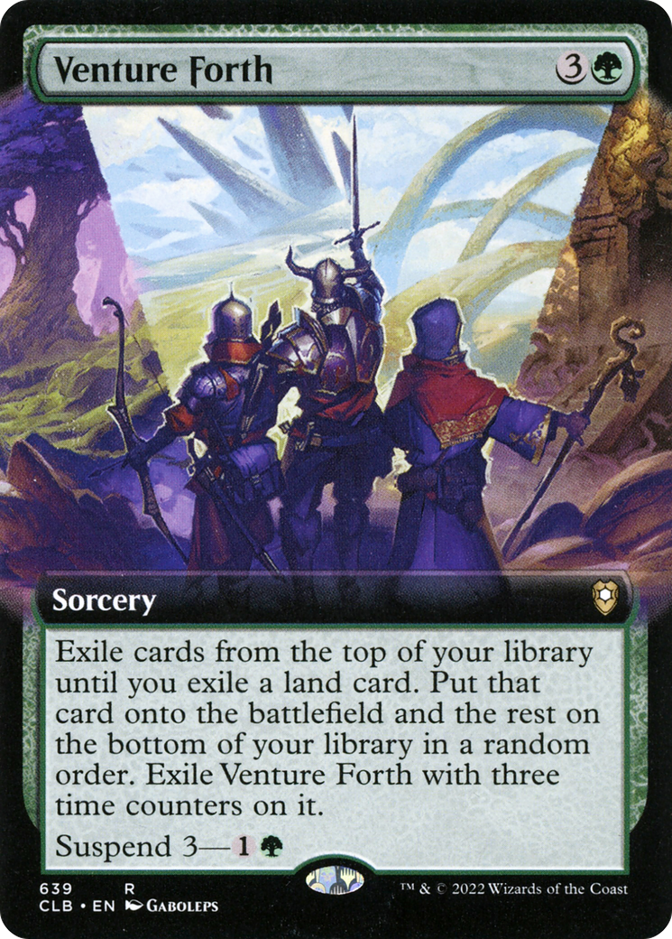 Venture Forth (Extended Art) (639) [Commander Legends: Battle for Baldur's Gate] - Deck Out Gaming