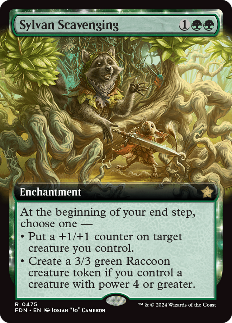 Sylvan Scavenging (Extended Art) (475) [Foundations] - Deck Out Gaming