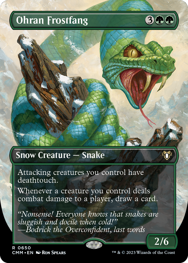 Ohran Frostfang (Borderless) (650) [Commander Masters] - Deck Out Gaming