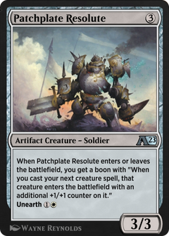 Patchplate Resolute (28) [Alchemy: The Brothers' War] - Deck Out Gaming