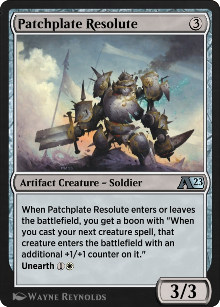 Patchplate Resolute (28) [Alchemy: The Brothers' War] - Deck Out Gaming