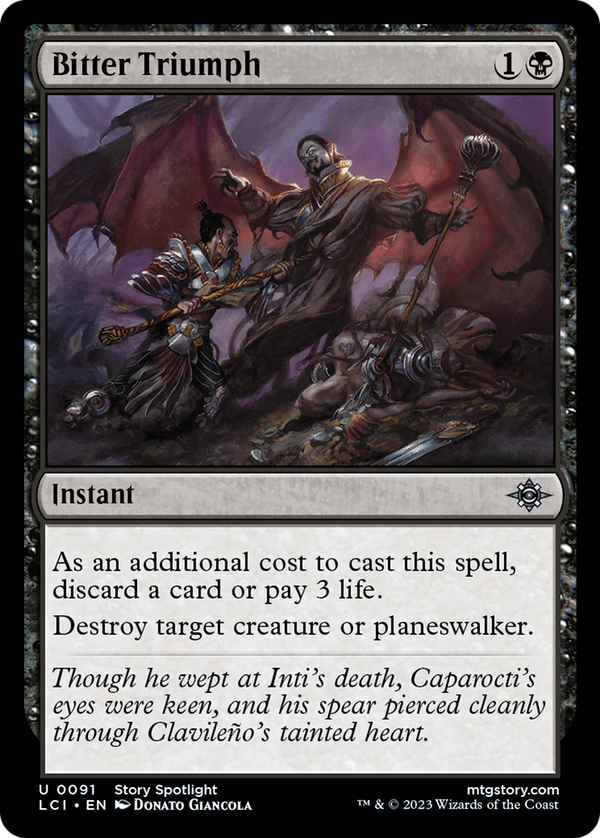 Bitter Triumph (91) [The Lost Caverns of Ixalan] foil - Deck Out Gaming