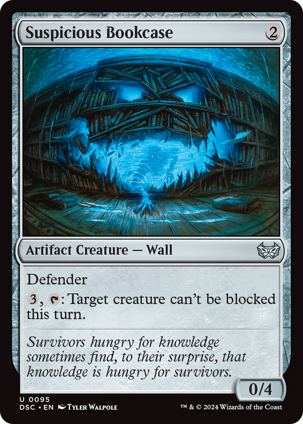 Suspicious Bookcase (95) [Duskmourn: House of Horror Commander] - Deck Out Gaming