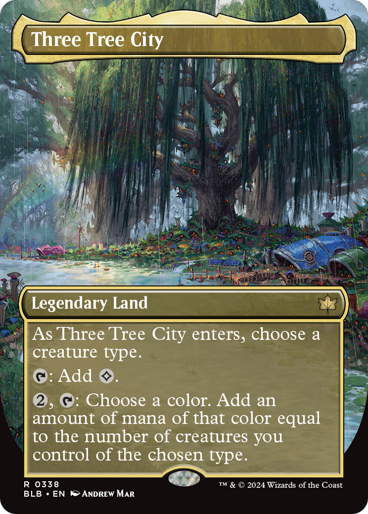 Three Tree City (Borderless) (0338) (338) [Bloomburrow] - Deck Out Gaming