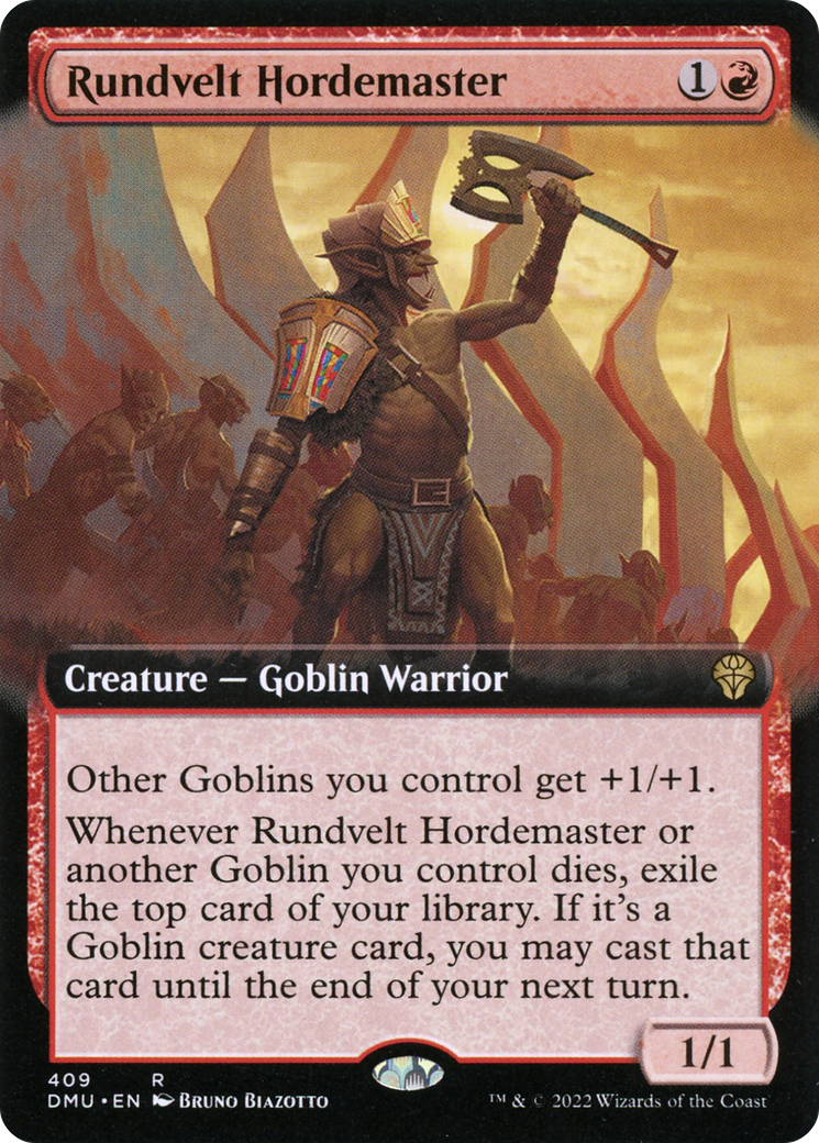 Rundvelt Hordemaster (Extended Art) (409) [Dominaria United] foil - Deck Out Gaming