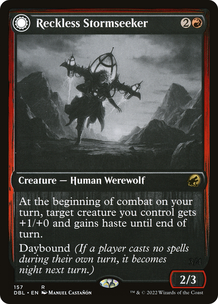 Reckless Stormseeker (157) [Innistrad: Double Feature] foil - Deck Out Gaming