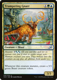 Trumpeting Gnarr (213) [Ikoria: Lair of Behemoths] - Deck Out Gaming
