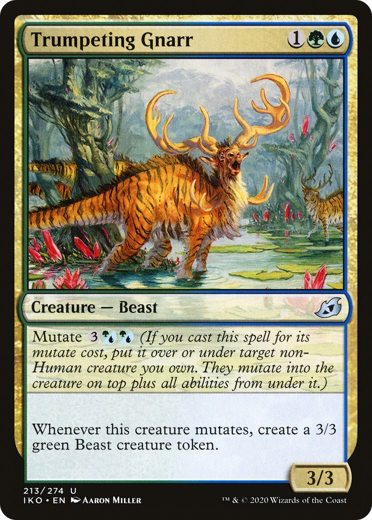 Trumpeting Gnarr (213) [Ikoria: Lair of Behemoths] - Deck Out Gaming