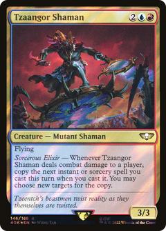Tzaangor Shaman (Surge Foil) (146) [Warhammer 40,000 Commander] foil - Deck Out Gaming