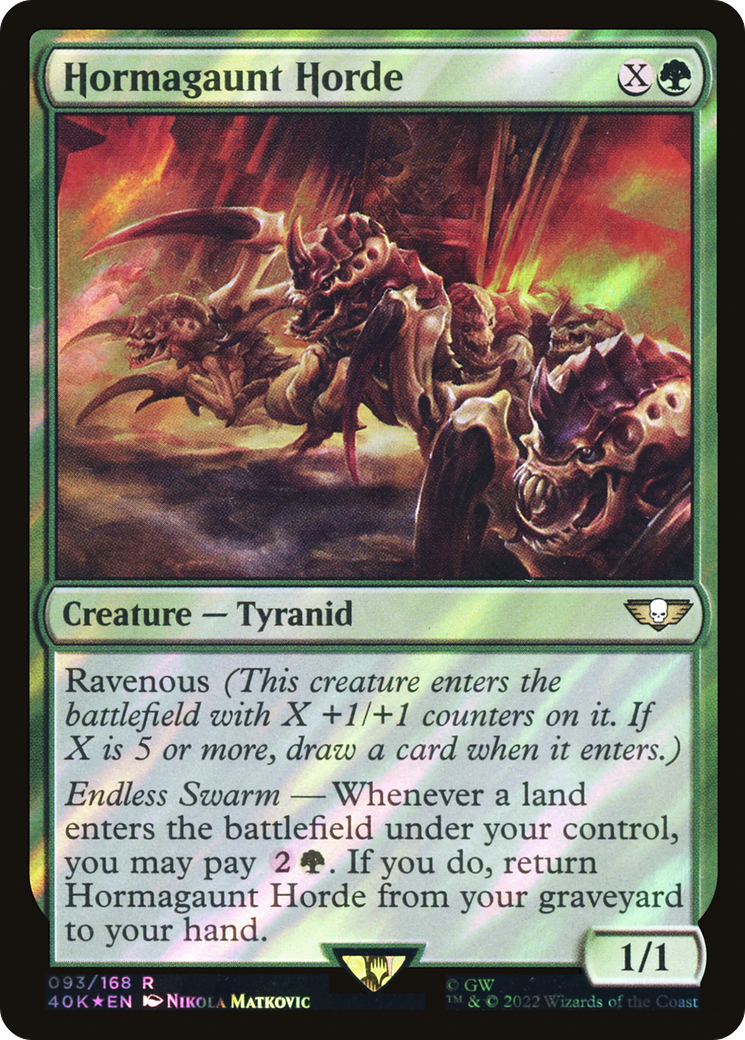 Hormagaunt Horde (Surge Foil) (93) [Warhammer 40,000 Commander] foil - Deck Out Gaming