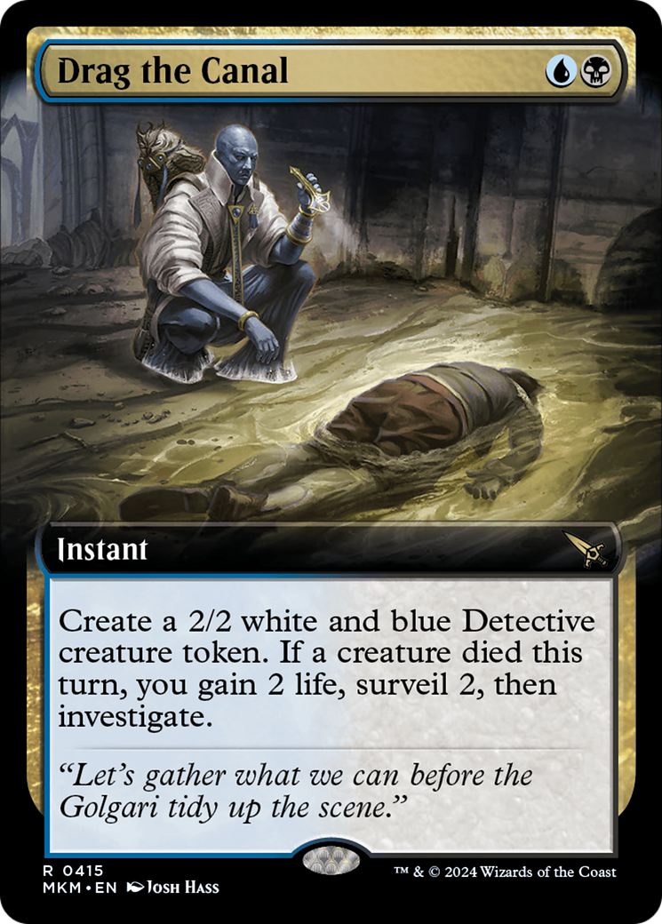 Drag the Canal (Extended Art) (415) [Murders at Karlov Manor] foil - Deck Out Gaming