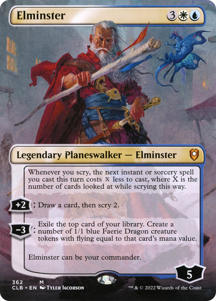 Elminster (Borderless) (362) [Commander Legends: Battle for Baldur's Gate] - Deck Out Gaming