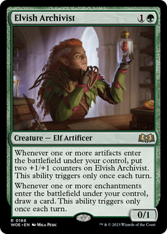 Elvish Archivist (168) [Wilds of Eldraine] foil - Deck Out Gaming