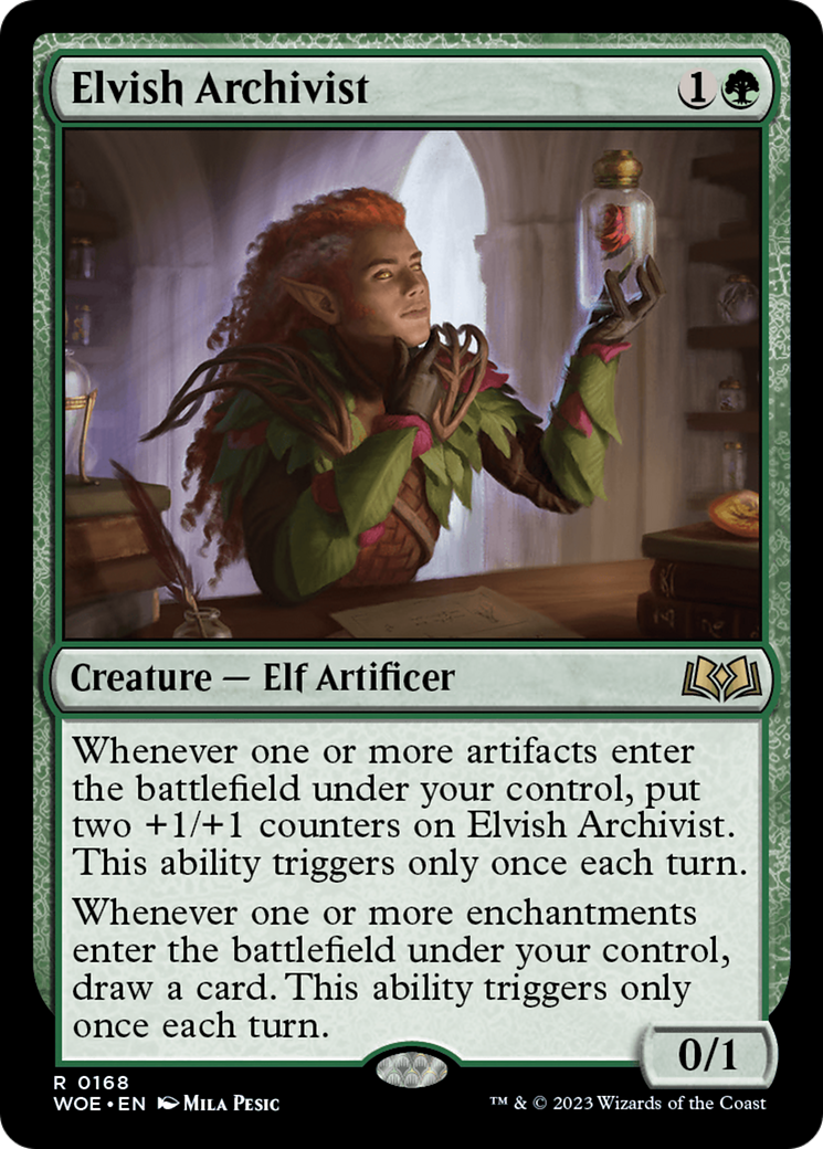Elvish Archivist (168) [Wilds of Eldraine] - Deck Out Gaming