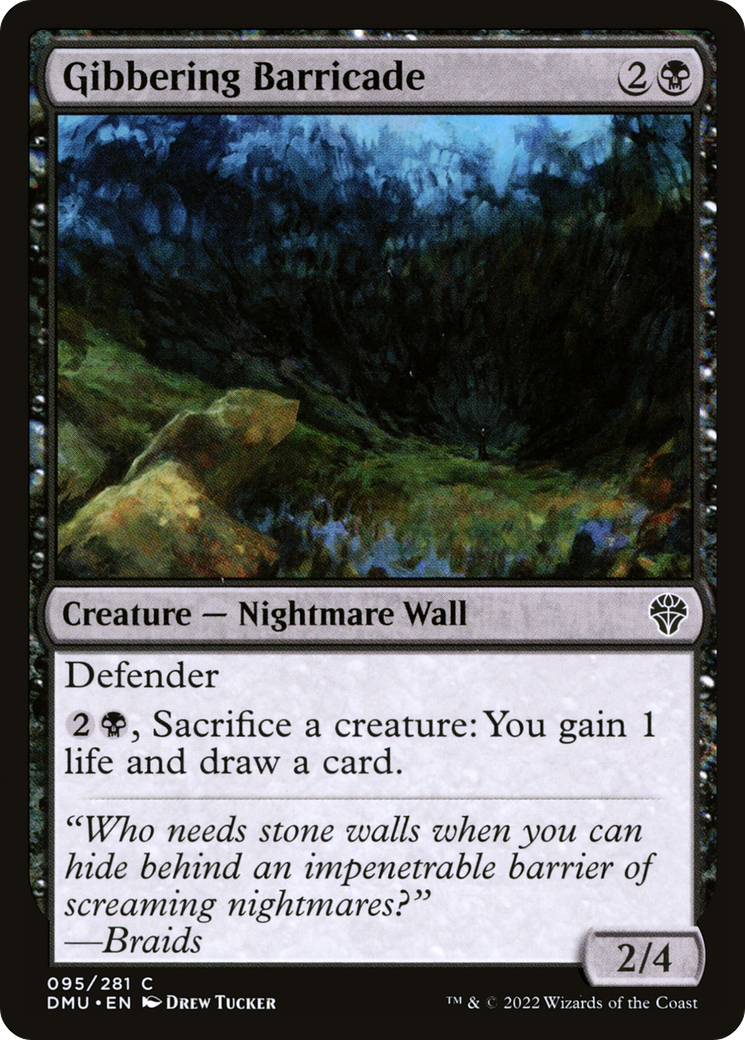 Gibbering Barricade (95) [Dominaria United] - Deck Out Gaming