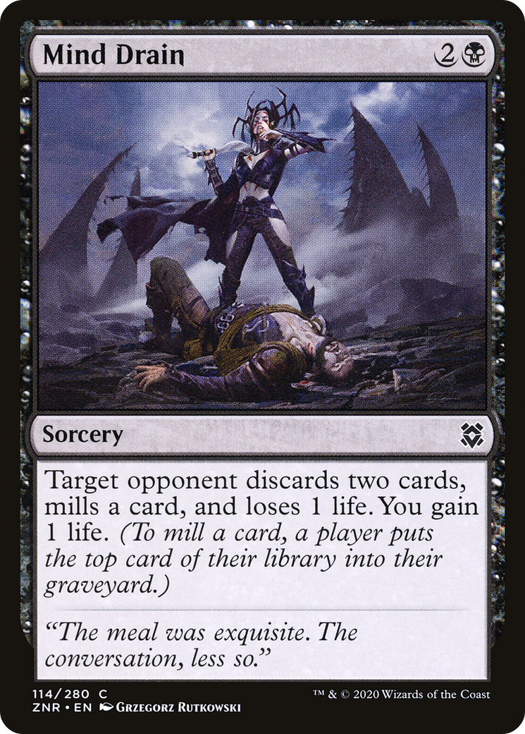 Mind Drain (114) [Zendikar Rising] foil - Deck Out Gaming