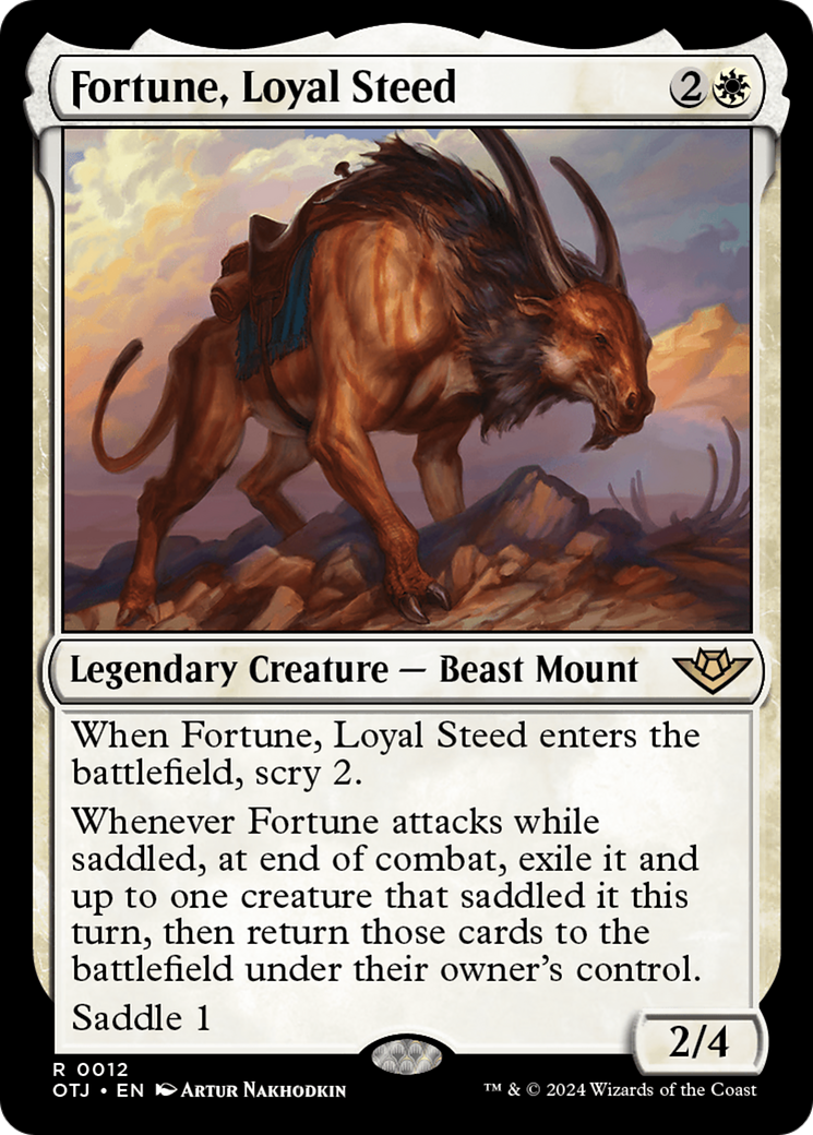 Fortune, Loyal Steed (12) [Outlaws of Thunder Junction] - Deck Out Gaming