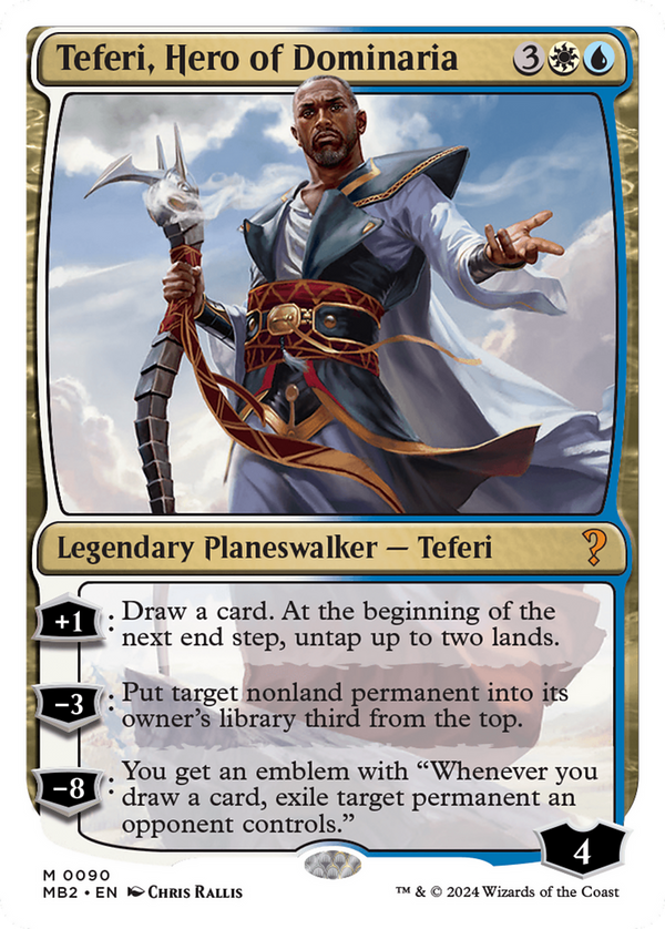 Teferi, Hero of Dominaria (White Border) (90) [Mystery Booster 2] - Deck Out Gaming