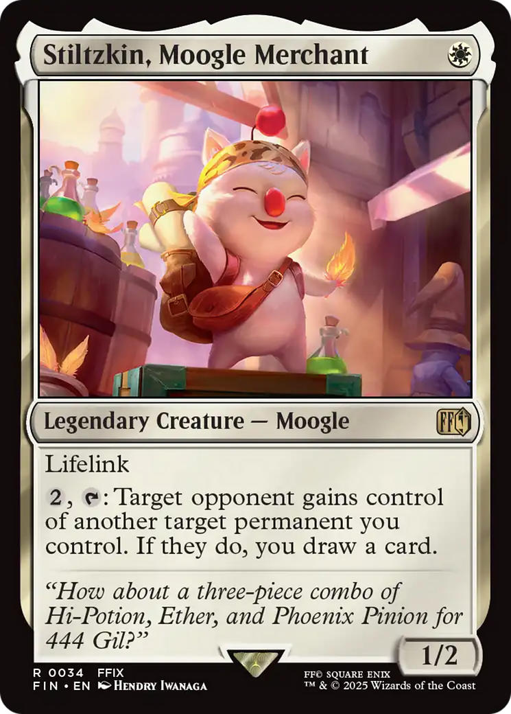 Stiltzkin, Moogle Merchant (34) [FINAL FANTASY] foil - Deck Out Gaming