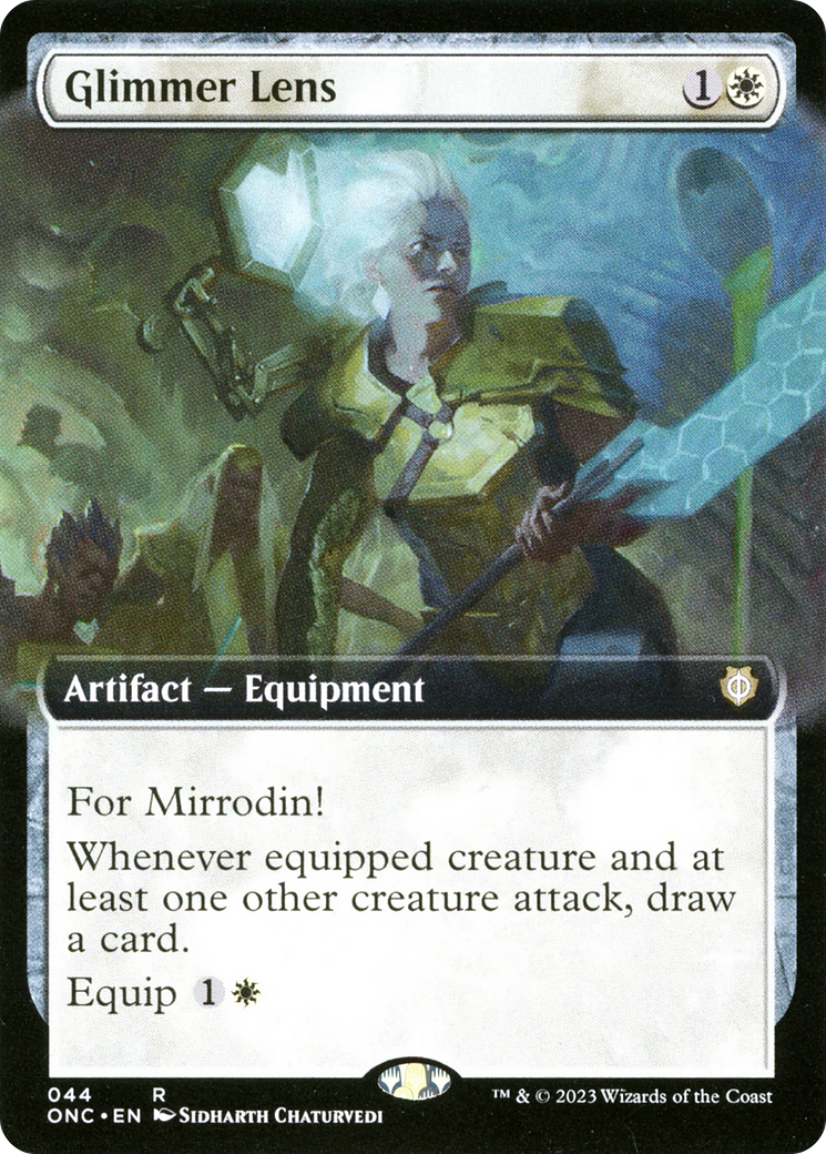 Glimmer Lens (Extended Art) (44) [Commander: Phyrexia: All Will Be One] - Deck Out Gaming