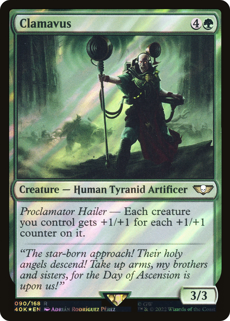 Clamavus (Surge Foil) (90) [Warhammer 40,000 Commander] foil - Deck Out Gaming