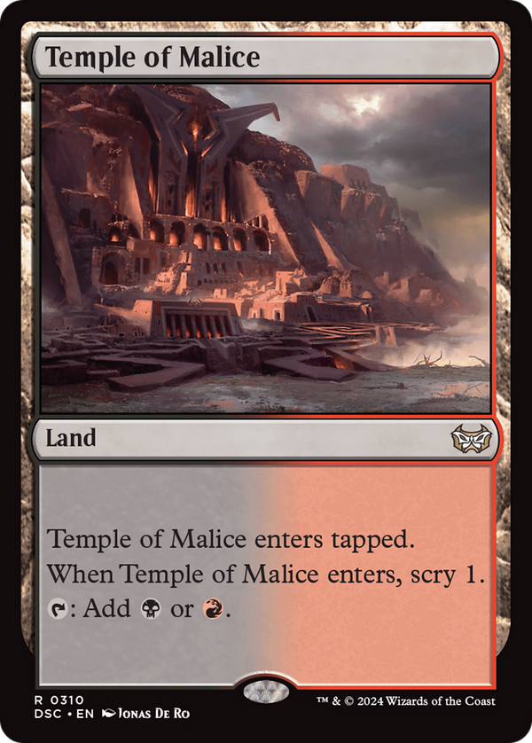 Temple of Malice (310) [Duskmourn: House of Horror Commander] - Deck Out Gaming