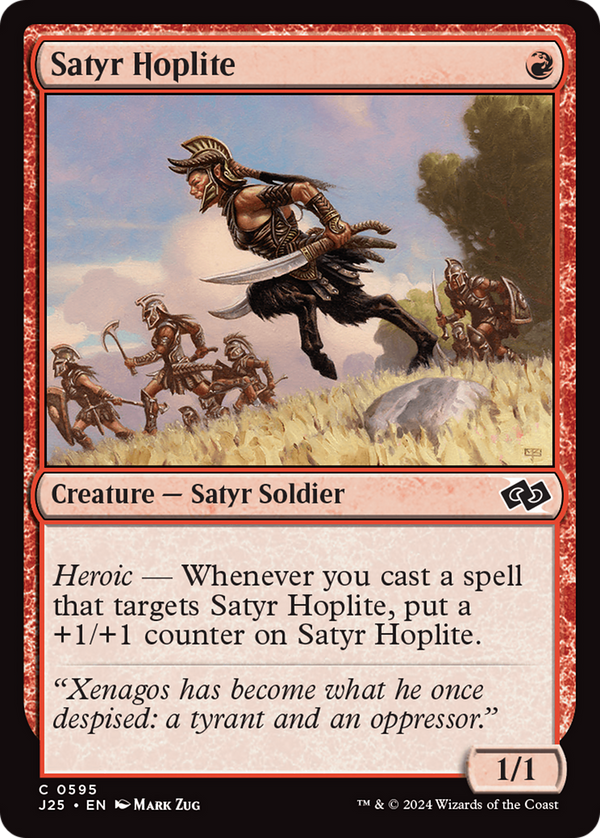 Satyr Hoplite (595) [Foundations Jumpstart] - Deck Out Gaming
