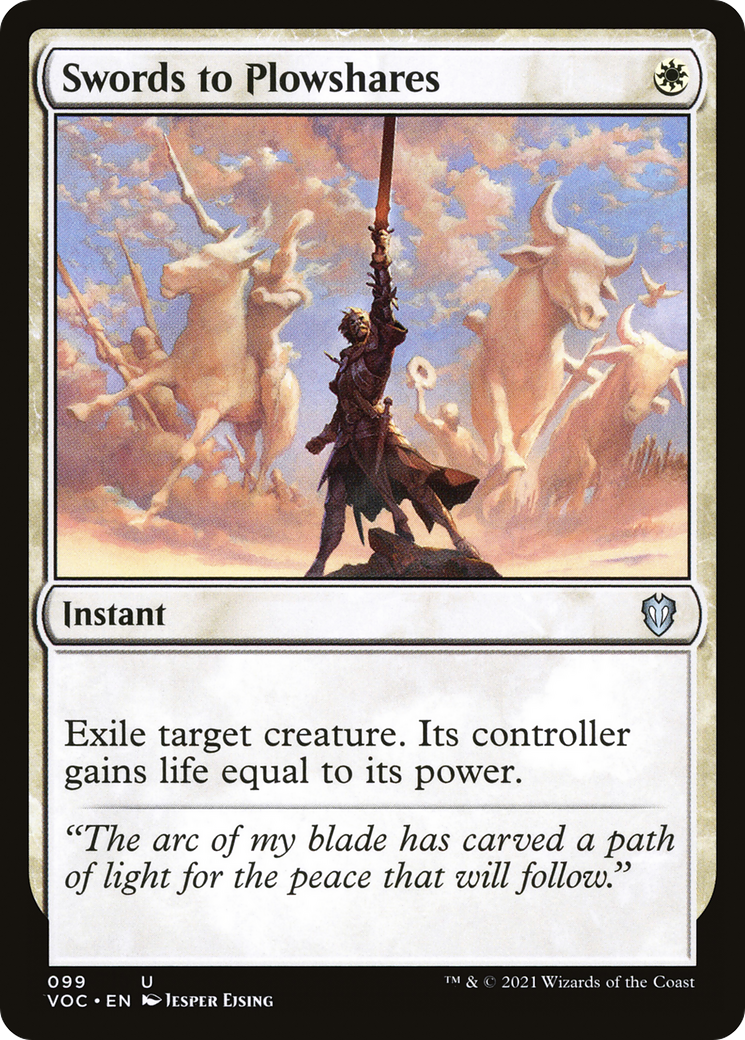 Swords to Plowshares (99) [Commander: Innistrad: Crimson Vow] - Deck Out Gaming