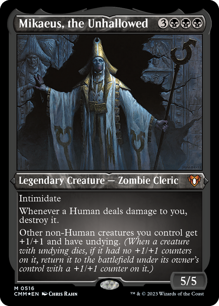 Mikaeus, the Unhallowed (516) [Commander Masters] etched - Deck Out Gaming